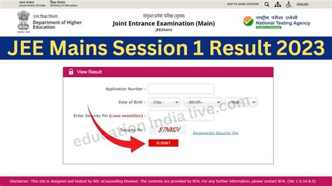 june 3d result 2023|JEE Main Result 2023 Session1 Scorecard Direct Download Link jeemain.
